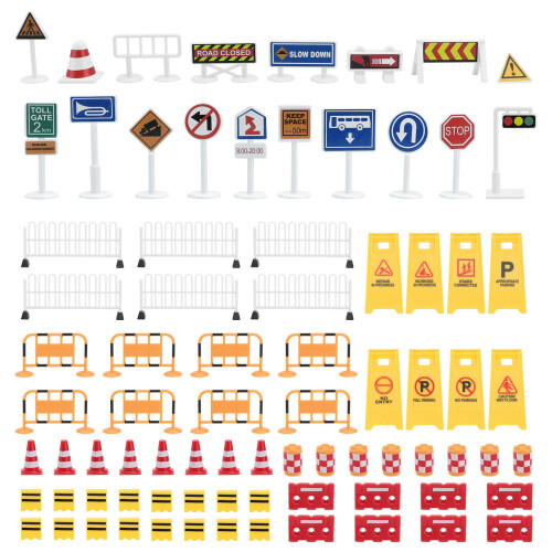 Set Stradali Simulati Per Barriera Avviso Bambini 1