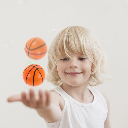 15 Palline Stress Schiuma Mini Basket Bambini 2