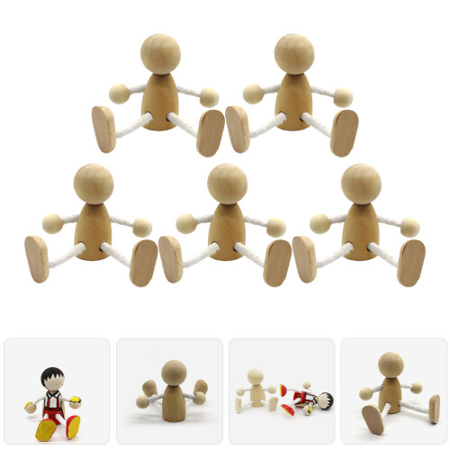 6 Pezzi Legno Con Braccia E Gambe Per Decorazione 1