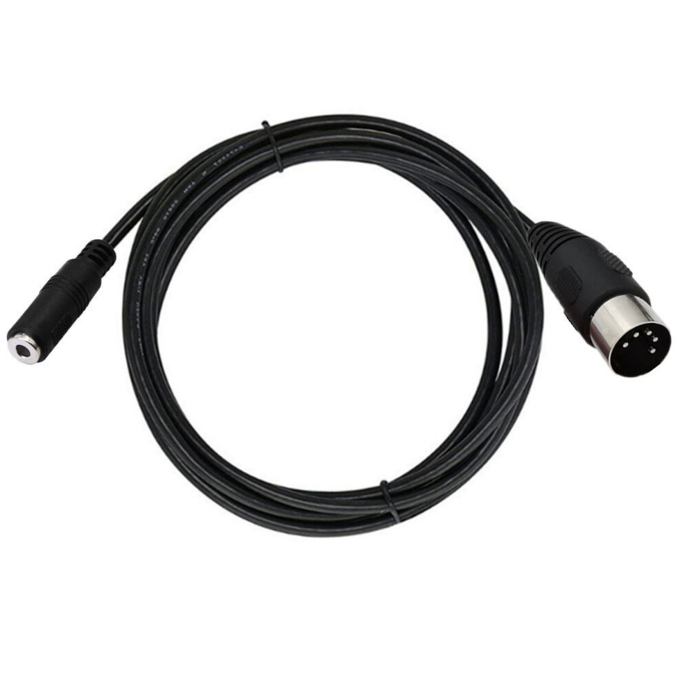 5 Pin Din Male To 3.5Mm Female Video Adapter Cable Wire Cord-1M 7704000283236