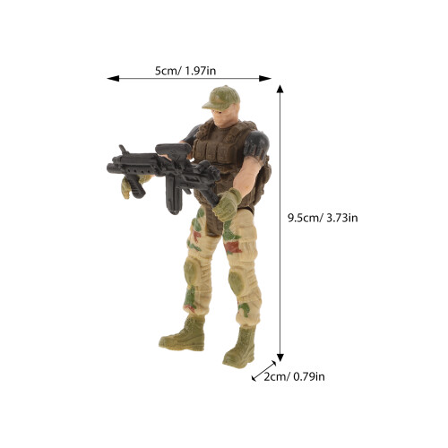 Dell'esercito 6 Figure Articolate Mini 1