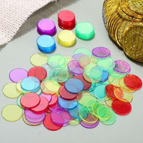 500 Plastic Chips Rond Voor Kaarten Telspel Accessoires 1