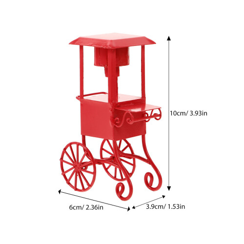Miniature Popcornmachine Lollymachine Tafeltop Wagentje 1