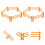 100 Stuks Corral Schutting Panel Poorten Schotten Plastic 9 Cm 10