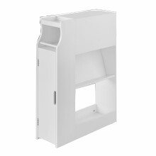 SoBuy Szafka łazienkowa na kółkach 17x56x79cm FRG52-W