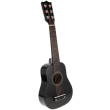 21 Caliowa Przenośna Gitara Akustyczna Dla Dzieci (Czarna)