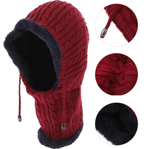Sciarpa Con Cappuccio Unisex In Addensata Per Inverno 2
