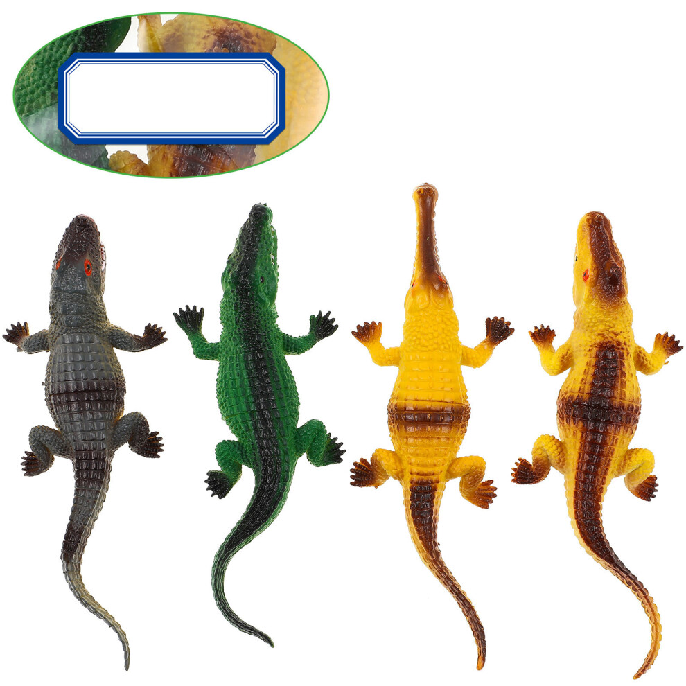 4 Sztuki Krokodyl Realistyczne Figurki Edukacyjne Dla Dzieci-image