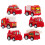 1 Set Van 6 Mini Constructie Voertuig Trucks Duw En 8