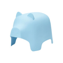 SoBuy Kinderhocker Schwein-Form Kunststoff weiß