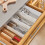 SoBuy Desserte Cuisine Bambou Roulettes Extensible 8