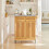 SoBuy Desserte Cuisine Bambou Roulettes Extensible 13