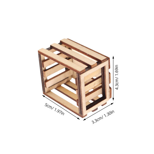 3Pcs Mini House Storage Baskets Decorative Miniature Supplies 2