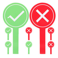 True False Sign Board 8 Pizarras Reutilizables Para Respuestas