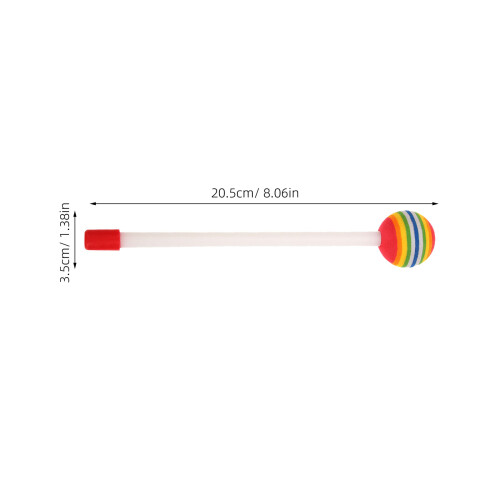 6Pcs Lollipop Shape Plastic Drumsticks For Kids Percussion 1