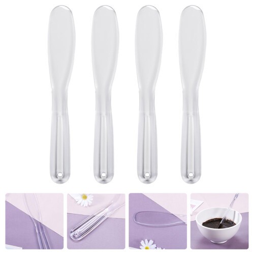 4 Pezzi Cucchiai Mescolatori E Spatole Per Maschere Cosmetiche 1
