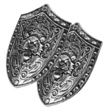 2 Unidades Escudo Medieval Para Niños Accesorio Disfraz