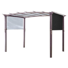 Polyester Gazebo Canopy Replacement Universal Rainproof-Black