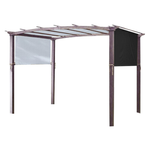Polyester Gazebo Canopy Replacement Universal Rainproof-Black