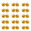 50Pcs Mini Yellow Felt Bees Durable Wool Decor for Scrapbooking Crafts 6