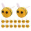 50Pcs Mini Yellow Felt Bees Durable Wool Decor for Scrapbooking Crafts 3