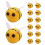 50Pcs Mini Yellow Felt Bees Durable Wool Decor for Scrapbooking Crafts 7