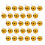 50Pcs Mini Yellow Felt Bees Durable Wool Decor for Scrapbooking Crafts 8