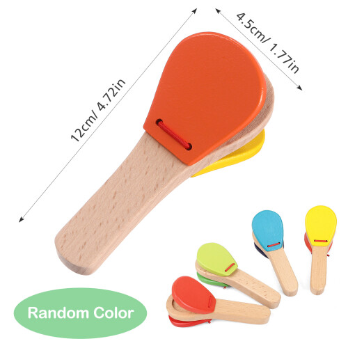 1 Pezzo Battacchieri In Legno Musicale Per Bambini 2