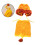 Costume Bébé Tenue De Lion Orange Animé 5
