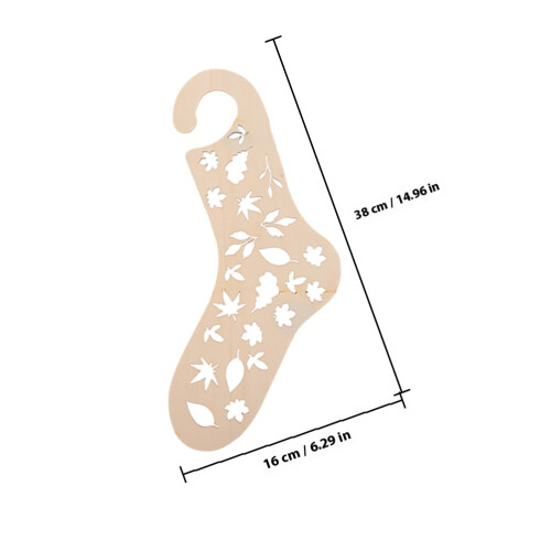 4Ud De Calcetines De Madera Beige Para Tejer DIY 1