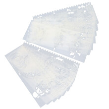 32 Pièces Pochoirs Fleurs, , Fruits En Plastique