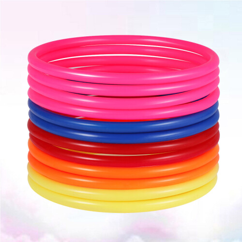 32 Stks 6 Cm Plastic Worpringen Multicolor Doelwit Gooispel Kinderen 2