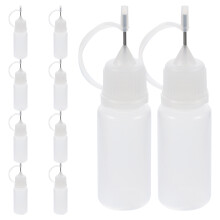 10 Pièces Bouteille De Colle 10 Ml Avec Embout Aiguille Pour Quilling