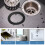 5Pièces Joints De Drain PVC Pour Évier Douche Usage Cuisine 8