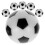 6 32 Mm Tafelvoetbalbal Zwart/Wit 1