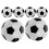 6 32 Mm Tafelvoetbalbal Zwart/Wit 10
