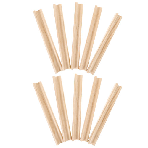 10 Pezzi 19 Cm In Legno Inglesi Naturale