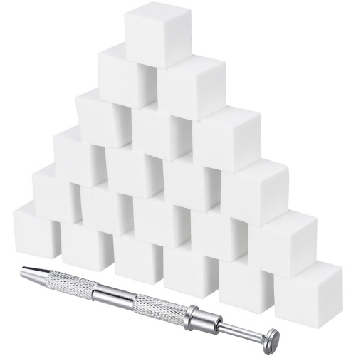 One Set Soft Manicure Nail Sponges With Pick-Up Tool