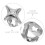 2 Pezzi Star Singolo Grills Per Hip Hop E Cosplay 9