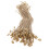 100pcs Hemp Twine String with Snap Ties for Hang Tags 8