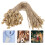 100pcs Hemp Twine String with Snap Ties for Hang Tags 9