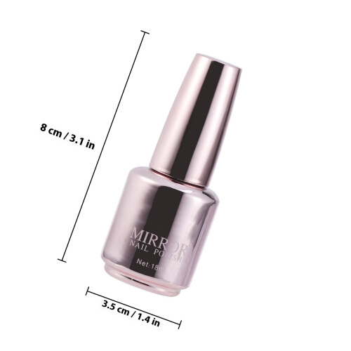 Mirror Nail Polish Metallic Gel Varnish For Fingernail # 1