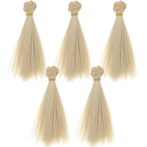 5 Unidades Perucas De Cabelo Para Bonecas Artesanato 1