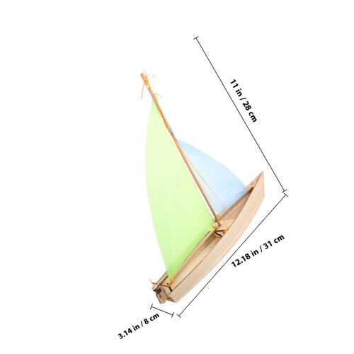 Wood Sailboat Assembly Kit Brinquedo Montagem 1