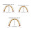 3Pcs Alças Decorativas Para Japonês 2