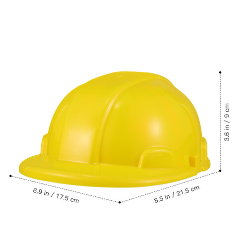 4 Unidades Chapéus De Construção Plástico Para Crianças ( ) 1