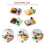 4 Zestawy Mini Talerzyków Na , Kuchenne Zabawki, Mini 9