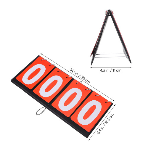 Tabletop Scoreboard Flipper Cztery Tablice Wyników Dla Koszykówki Piłki 1