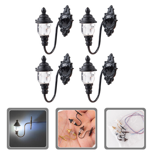 4Pcs Mini Lâmpada De Parede Para De Decoração Diy 2