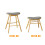 SoBuy Folding Bamboo Stool with Cushion 9